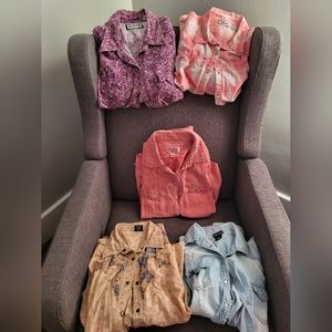 Long Sleeve Pearl Snap shirts